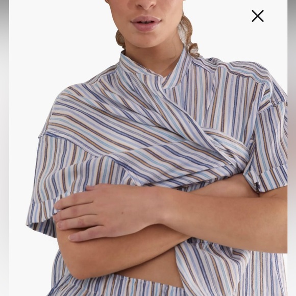 NWT Free People Sunday Morning Short Sleeve Sleep Shirt - Picture 5 of 16